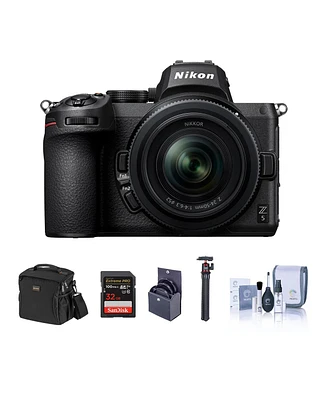 Nikon Z5 Full Frame Mirrorless Camera with 24-50mm Zoom Lens Basic Bundle with 32GB Sd Card, Bag, Flexible Tripod and Accessories