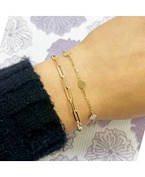The Lovery Golden Disc Chain Bracelet 14K Gold