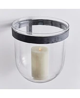 10.25"W x 10.25"D x 12"H Gwen Outdoor Wall Candle Holder Vessel