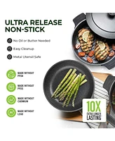 Piece Nesting Cookware Set with Silicone Handle Covers