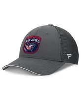 Fanatics Men's Gray Columbus Blue Jackets Authentic Pro Home Ice Trucker Adjustable Hat