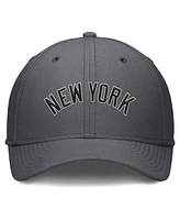 Nike Men's Gray New York Yankees Swoosh Performance Flex Hat