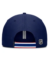 Fanatics Men's Navy/Red Montreal Canadiens Authentic Pro Ripstop Adjustable Hat