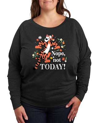 Hybrid Apparel Plus Winnie The Pooh Nope Not Today Graphic Pullover T-Shirt