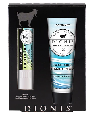 Dionis Goat Milk Cucumber Water Lip and Hand Cream Set