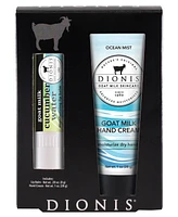Dionis Goat Milk Cucumber Water Lip and Hand Cream Set