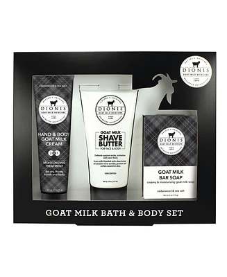Dionis Goat Milk Cedarwood Sea Salt Bath and Body Set