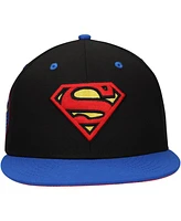 Lids Men's Black Superman Comic Undervisor Fitted Hat
