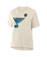 Fanatics Women's Cream St. Louis Blues 2025 Winter Classic Primary Logo T-Shirt