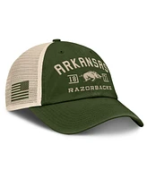 Fanatics Men's Olive Arkansas Razorbacks Oht Military Appreciation Frontier Trucker Adjustable Hat