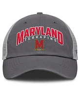 Fanatics Men's Charcoal Maryland Terrapins Ionic Trucker Adjustable Hat