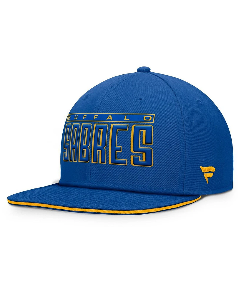 Fanatics Men's Royal Buffalo Sabres Fundamental Gino Stack Snapback Hat