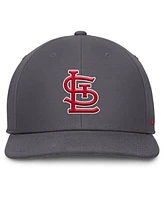 Nike Men's Gray St. Louis Cardinals Pro Performance Snapback Hat