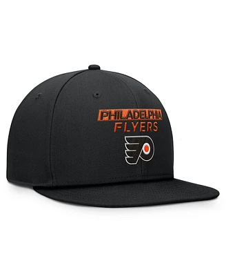 Fanatics Men's Black Philadelphia Flyers Authentic Pro Prime Snapback Hat