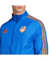 Adidas Men's Blue/Orange Fc Cincinnati 2025 Anthem Reversible Full-Zip Jacket