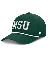 Fanatics Men's Green Michigan State Spartans Foul Ball Rope Adjustable Hat