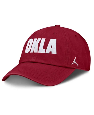 Jordan Men's and Women's Crimson Oklahoma Sooners Local Club Adjustable Hat