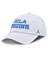 Jordan Men's White Ucla Bruins Core Club Mascot Wordmark Adjustable Hat