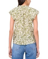 Parker Women's The Rowan Printed Cotton Ruffled Top