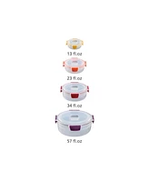 Joseph Joseph Nest Lock 8-Piece Round Food Storage Container Set