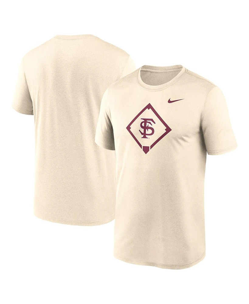 Nike Men's Cream Florida State Seminoles Legend Baseball Icon Performance T-Shirt