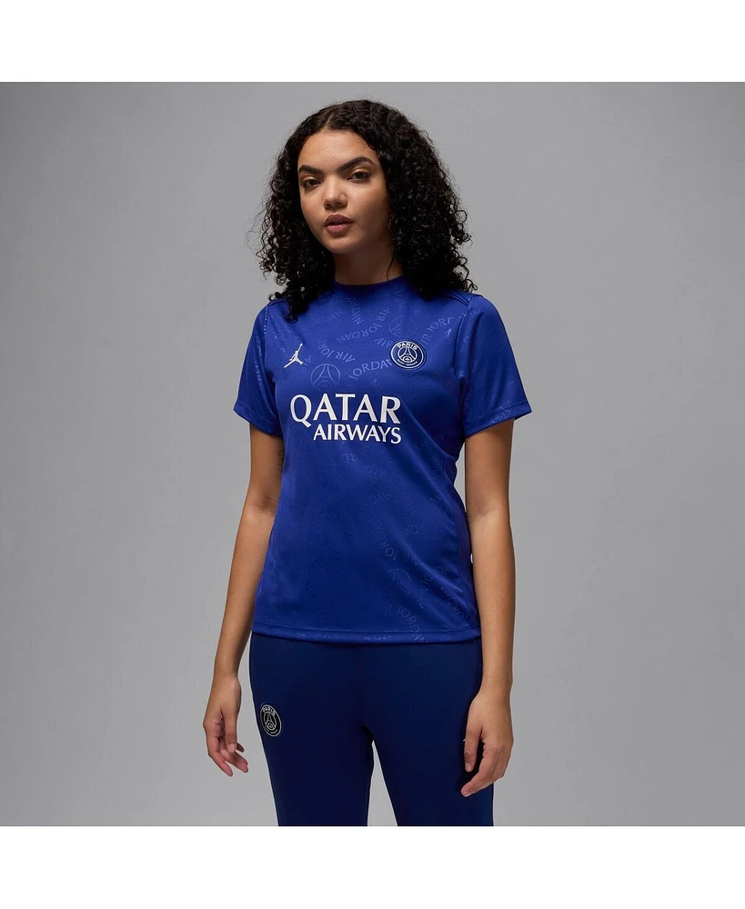 Jordan Women's Blue Paris Saint-Germain 2024/25 Fourth Academy Pro Pre-Match Top