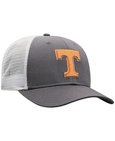 Top of the World Men's Gray/White Tennessee Volunteers Victory Baseline Trucker Adjustable Hat