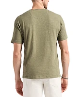 Men's Slub Knit Short Sleeve Relaxed Henley T-Shirt