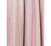 Betsy & Adam Women's Off-The-Shoulder Glitter Gown