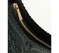 Sam Edelman Willette Floral Dyecut Leather Shoulder Bag