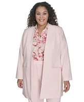 Calvin Klein Plus Open-Front Topper Jacket
