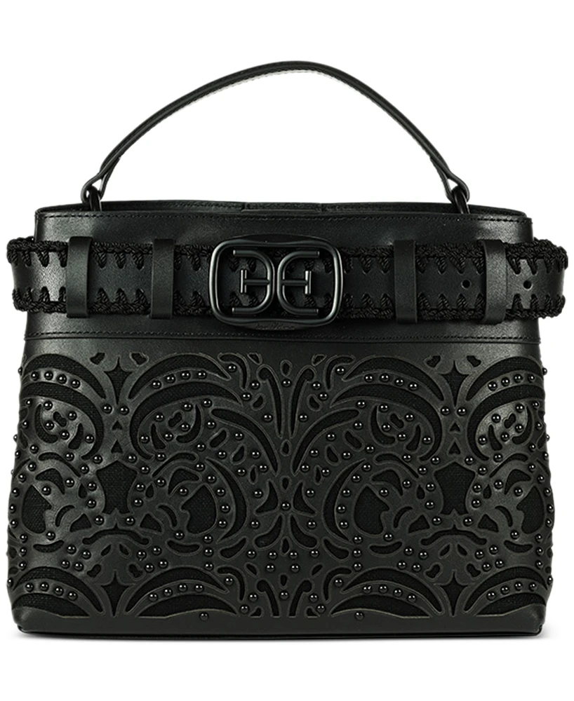 Sam Edelman Willette Floral Dyecut Leather Satchel