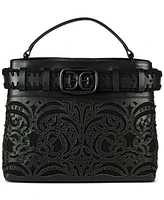 Sam Edelman Willette Floral Dyecut Leather Satchel