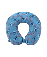 Disney Stitch All-Over Print Blue 12" Neck Pillow