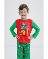 Elf Boys Pullover Pajama Shirt and Pants Sleep Set