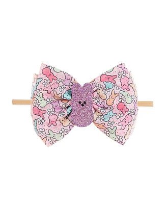 Sweet Wink Baby Girl's Easter Peeps Tulle Bow Baby Headband