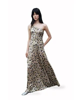 Nocturne Women's One Shoulder Printed Maxi Dress
