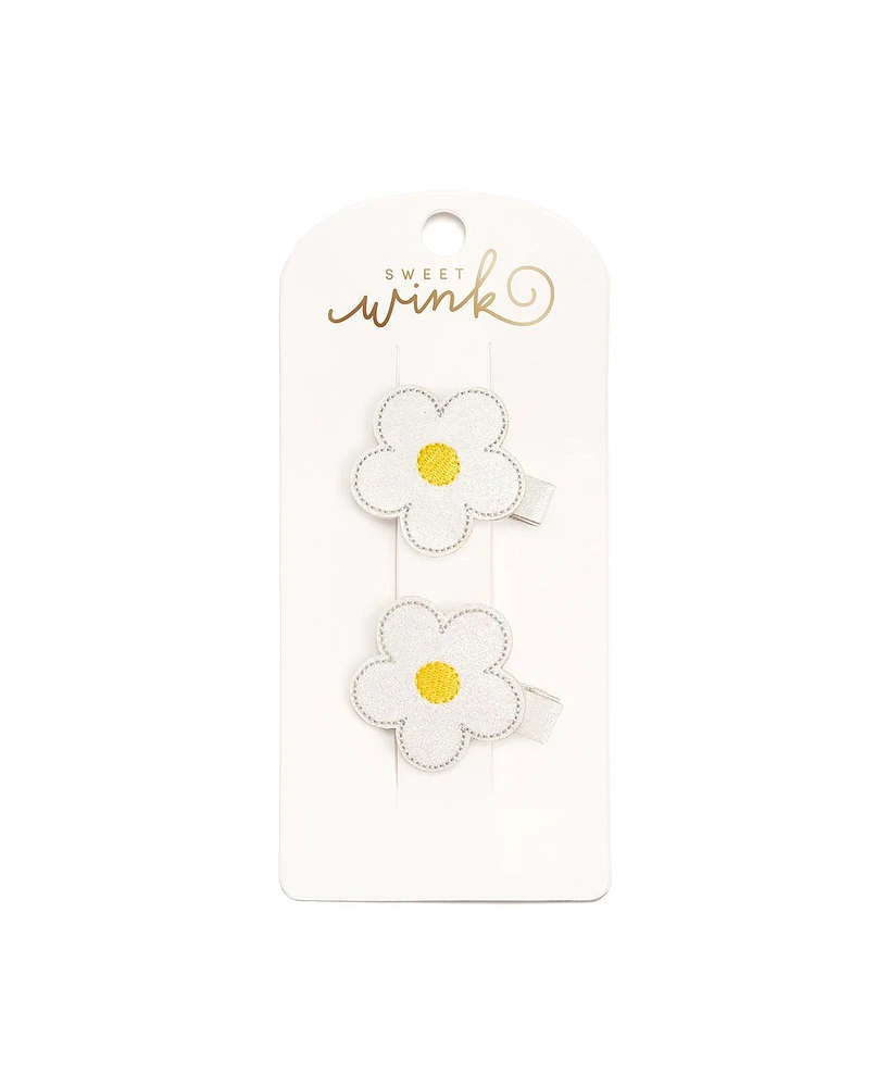 Sweet Wink Girls Daisy Flower Clip Set