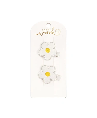 Sweet Wink Girls Daisy Flower Clip Set