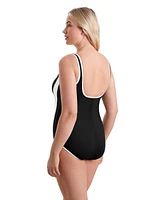 Shapesolver Sport By Mimi Flamingo Women's Side Panel Tank One Piece Swimsuit