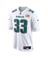 Nike Men's Cooper DeJean Tundra White Philadelphia Eagles Super Bowl Lix Fashion Game Jersey