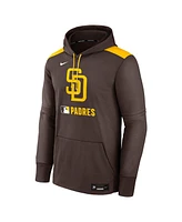 Nike Men's Brown San Diego Padres Authentic Collection Performance Pullover Hoodie