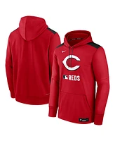 Nike Men's Red Cincinnati Reds Authentic Collection Performance Pullover Hoodie