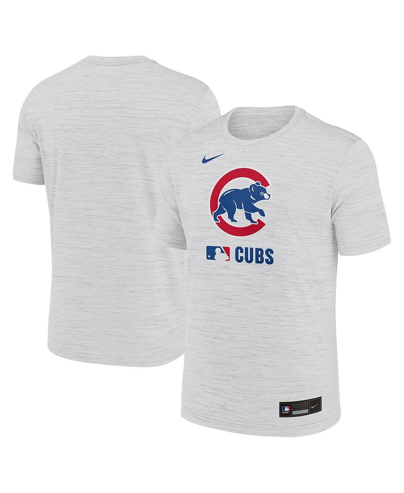 Nike Men's White Chicago Cubs Authentic Collection Velocity Performance Practice T-Shirt