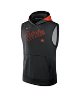 Nike Men's Black Baltimore Orioles Authentic Collection Performance Sleeveless Pullover Hoodie