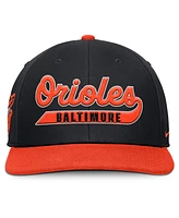 Nike Men's Black/Orange Baltimore Orioles Pro Performance Snapback Hat