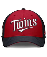 Nike Men's Navy/Red Minnesota Twins Rise Swoosh Performance Flex Hat