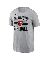 Nike Men's Heather Gray Baltimore Orioles Arched T-Shirt