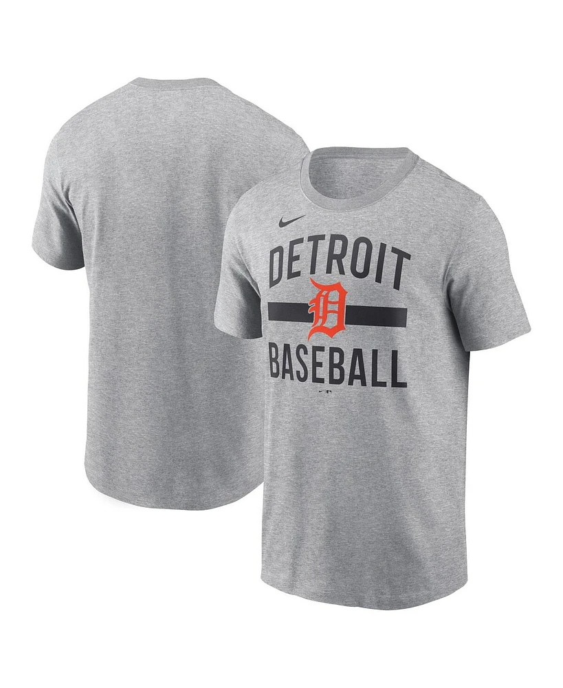 Nike Men's Heather Gray Detroit Tigers Arched T-Shirt