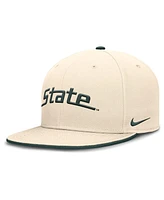 Nike Men's Natural Michigan State Spartans Primetime True Performance Fitted Hat